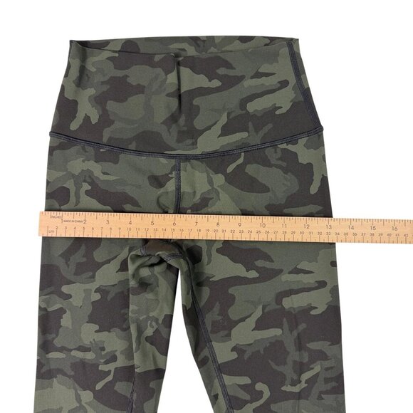 Lululemon Wunder Under 25” Green Camo Luxtreme Size 4 - Picture 7 of 10
